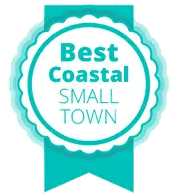 Illustration of a seal that says Best Coastal Small Town