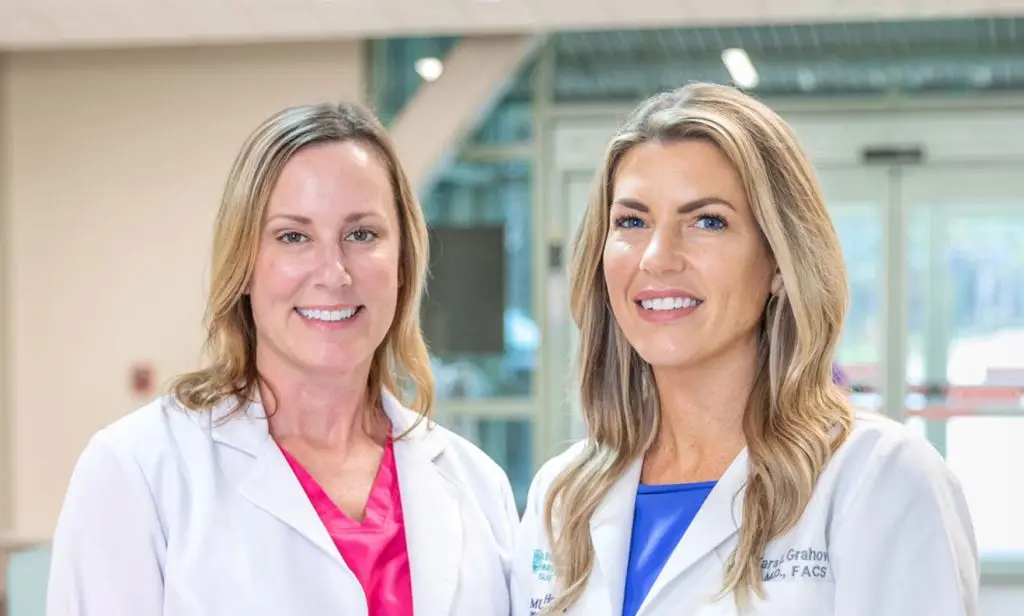 A photo fo Dr. Tara Grahovak with another provider