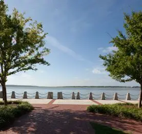 Photo of a waterside park